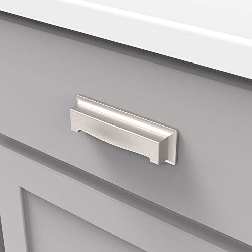 Hickory Hardware 10 Pack Solid Core Kitchen Cabinet Pulls  Luxury Cabinet Handles  Hardware for Doors & Dresser Drawers  3 Inch & 3-3/4 Inch (96mm) Hole Center  Stainless Steel  Studio Collection - Image 3
